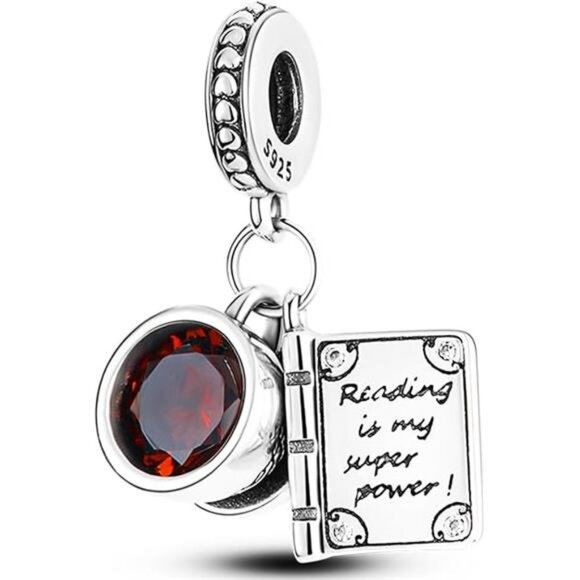 925 sterling silver travel charms airplane passport heart bead fits Pandora brac - Picture 7 of 7